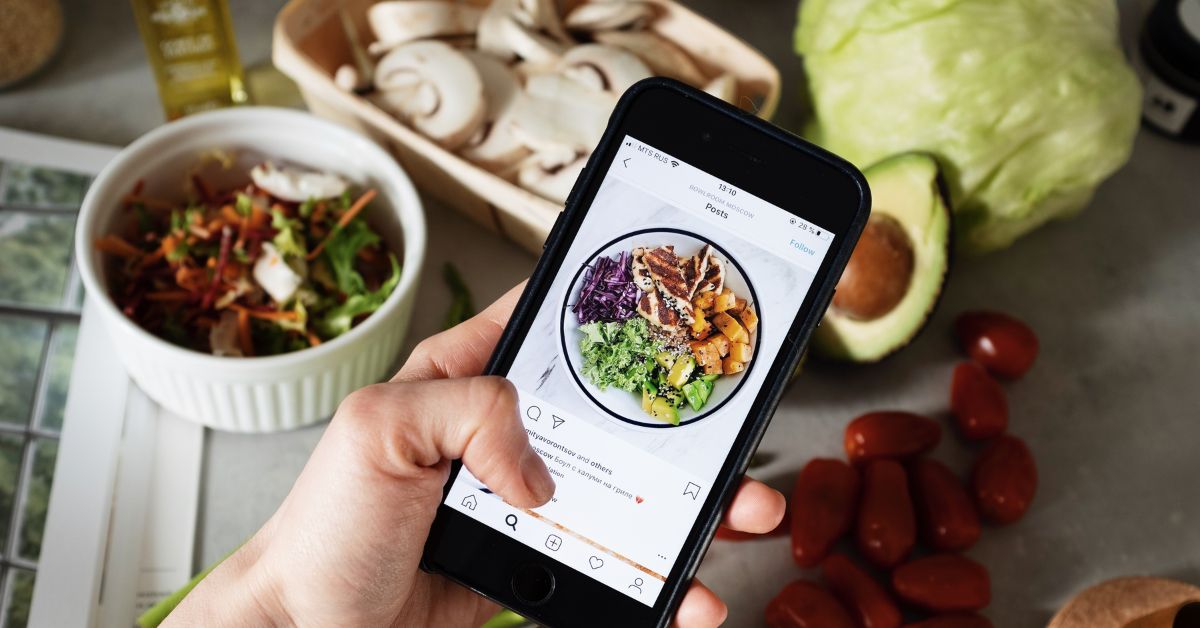 Ordering on a food app