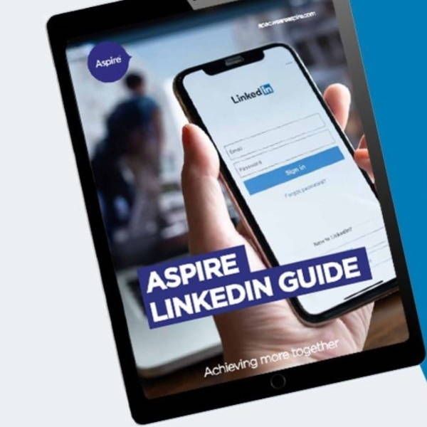 LinkedIn Guide Cover on iPad